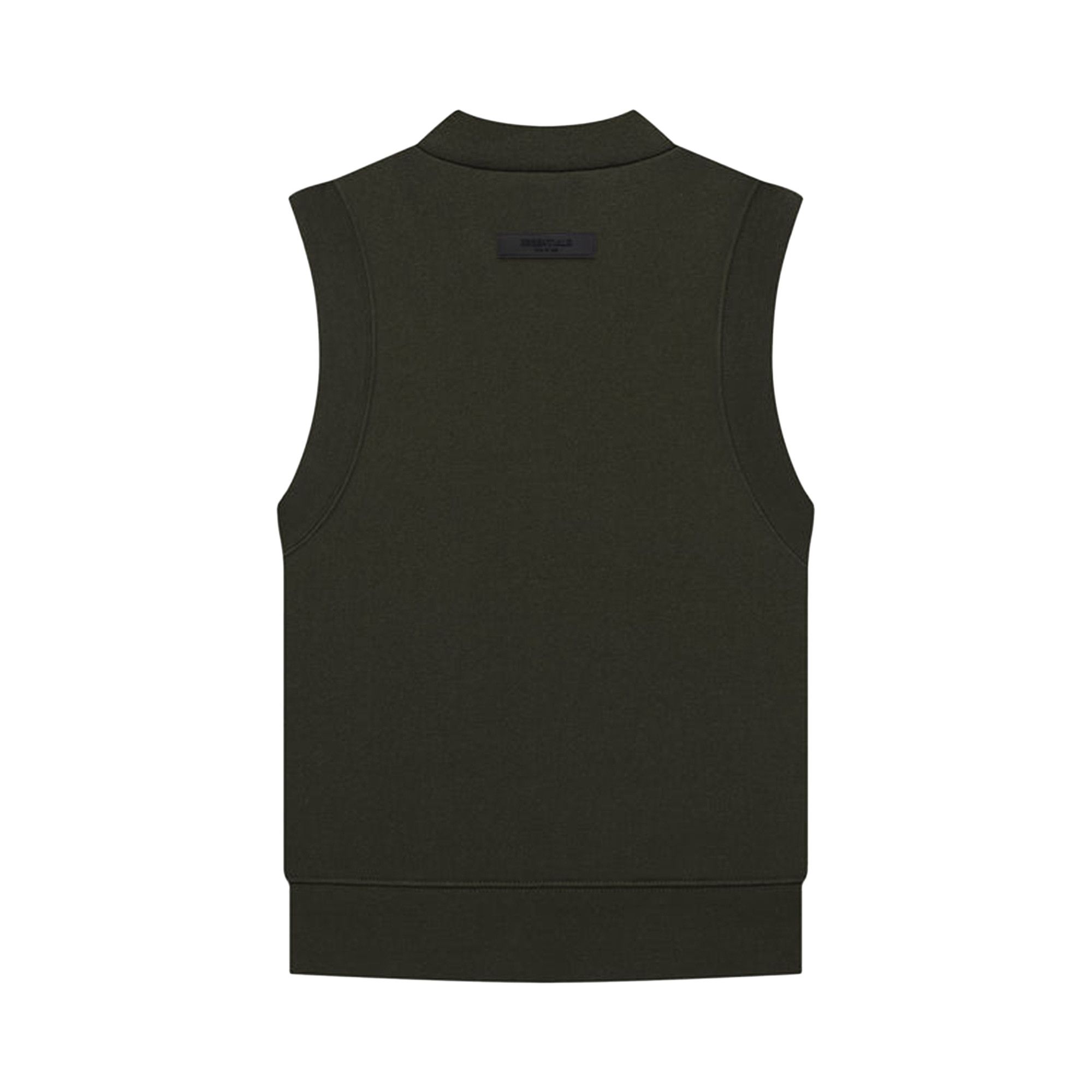 Buy Fear of God Essentials Pullover V Neck Vest Off Black 192BT225050FW GOAT CA