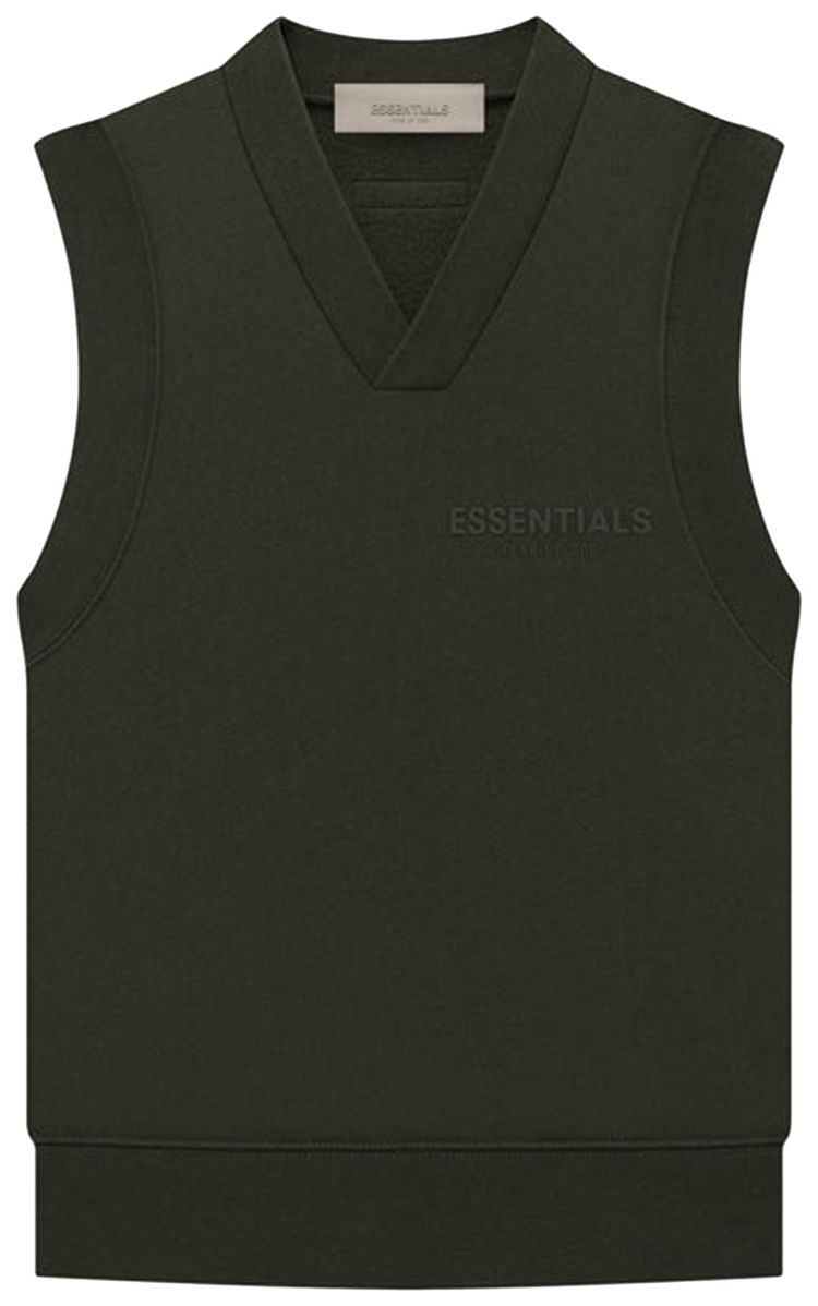 Fear of God Essentials Pullover V Neck Vest Off Black