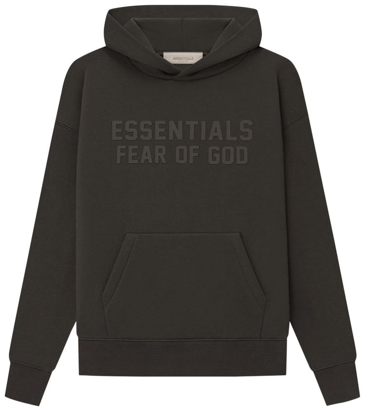 Fear of God Essentials Kids Hoodie Off Black