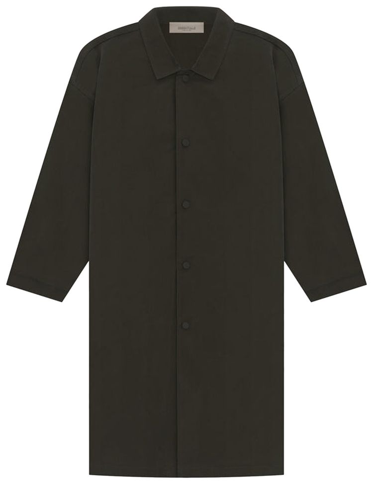 Fear of God Essentials Kids Long Coat Off Black