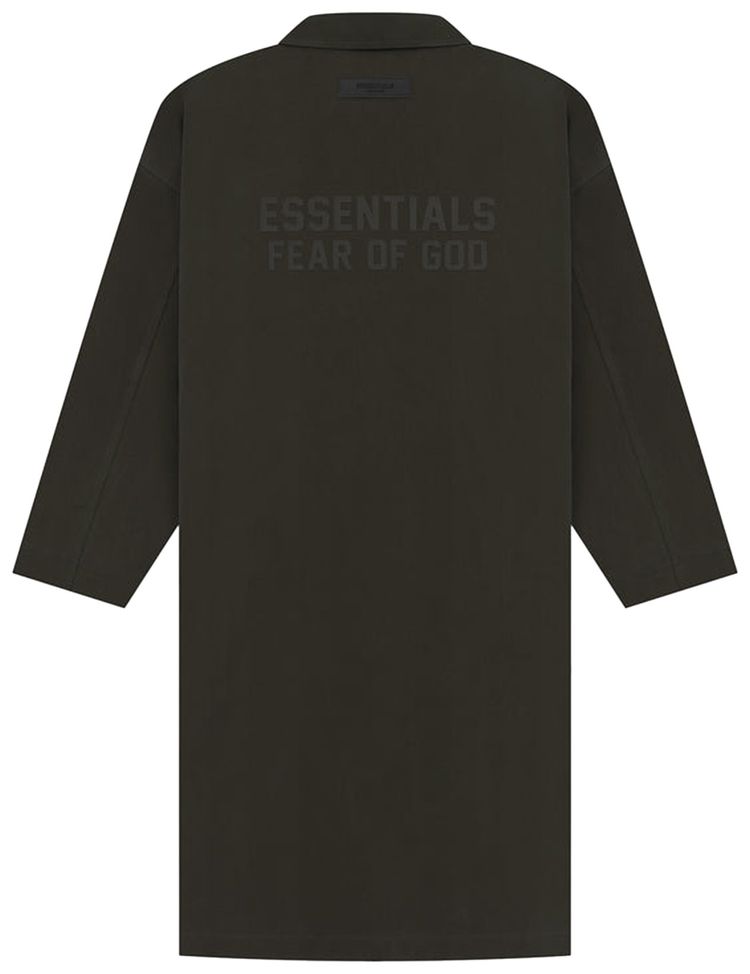 Fear of God Essentials Kids Long Coat Off Black