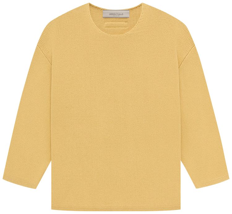 Fear of God Essentials Kids Rawneck Knit Sweater Light Tuscan