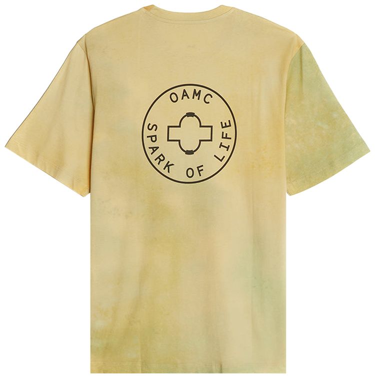 OAMC Spark Of Life T Shirt Cloud Tee Yellow Green