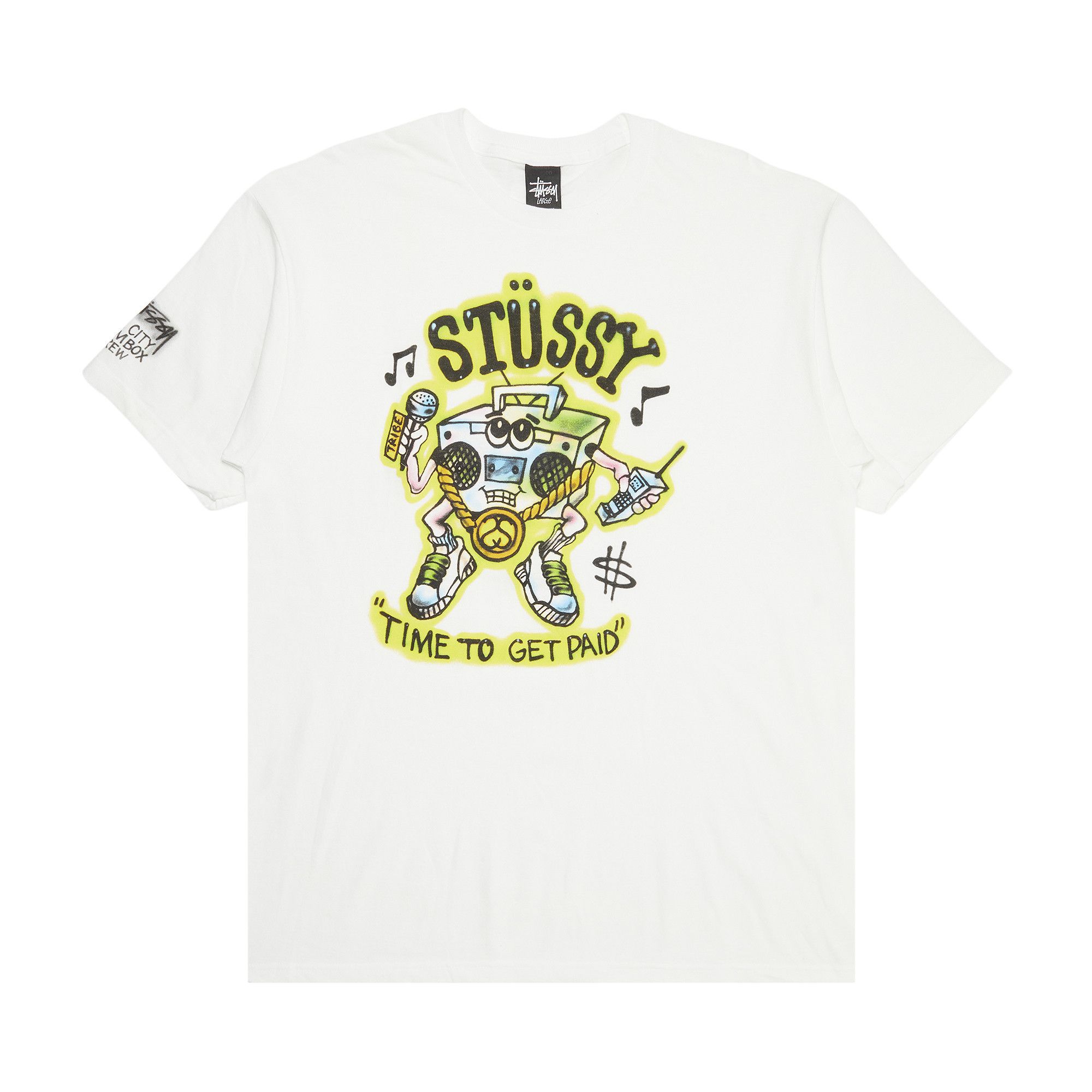 Buy Stussy Time To Get Paid Tee 'White' - 0535 100000103TTGP