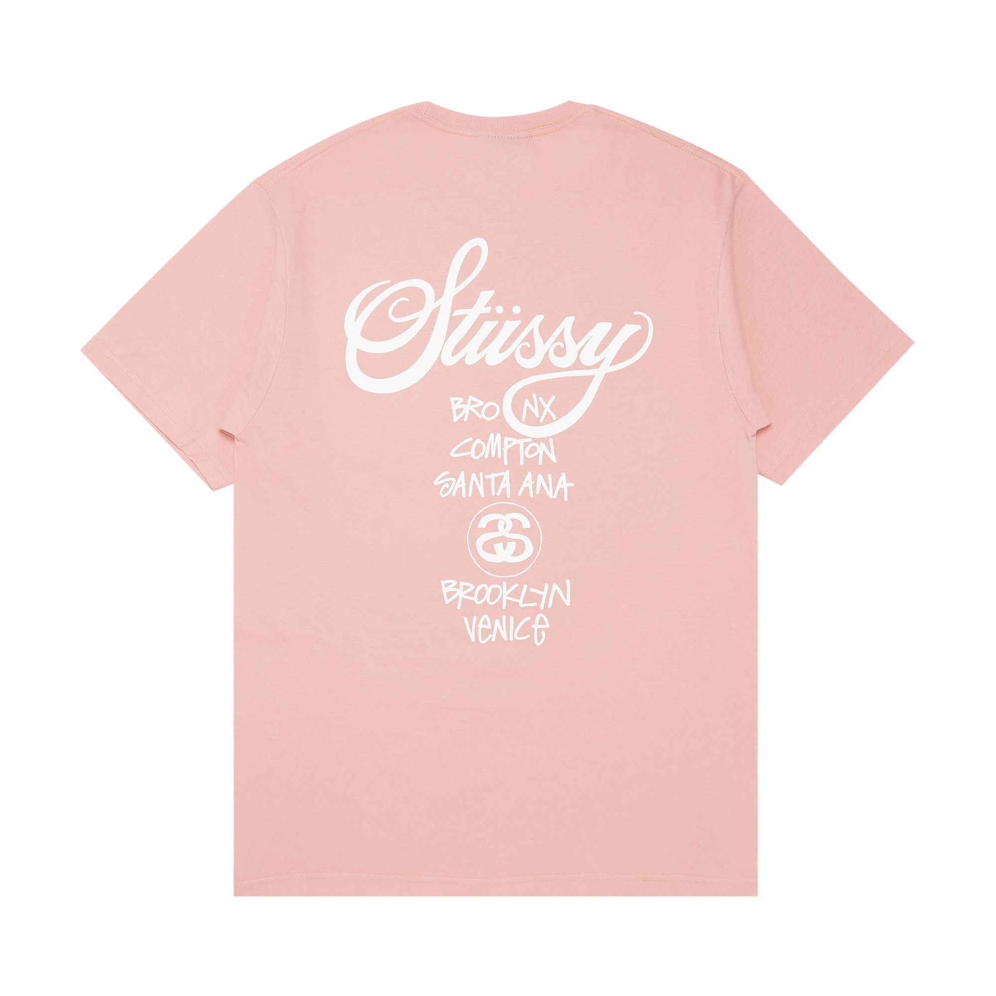 【M・新品】Stussy × JAM  MADE T 白×ピンク STUSSY（ステューシー）の「【当日発送】Stussy ステューシー Tシャツ