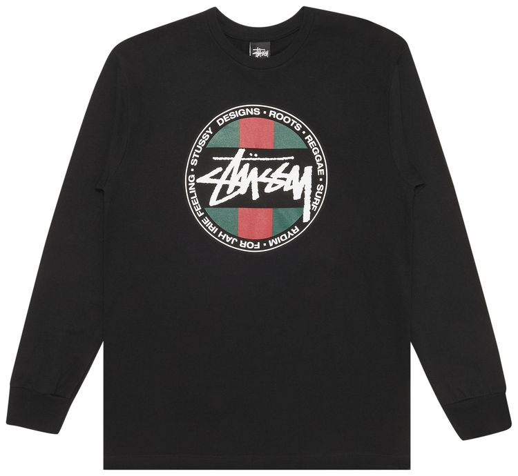 Stussy SS Stripe Dot Long Sleeve Black