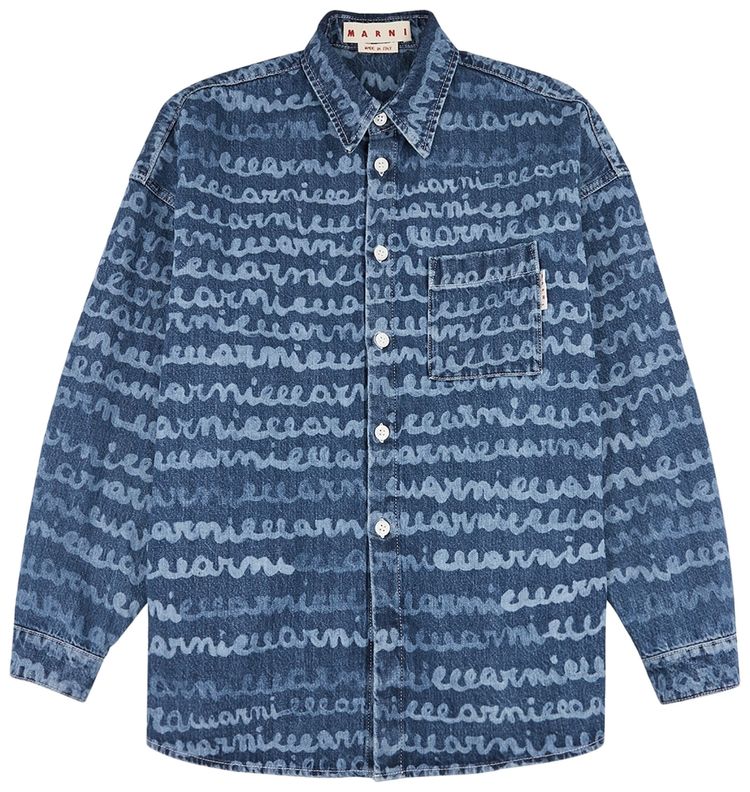 Marni Long Sleeve Shirt Ocean