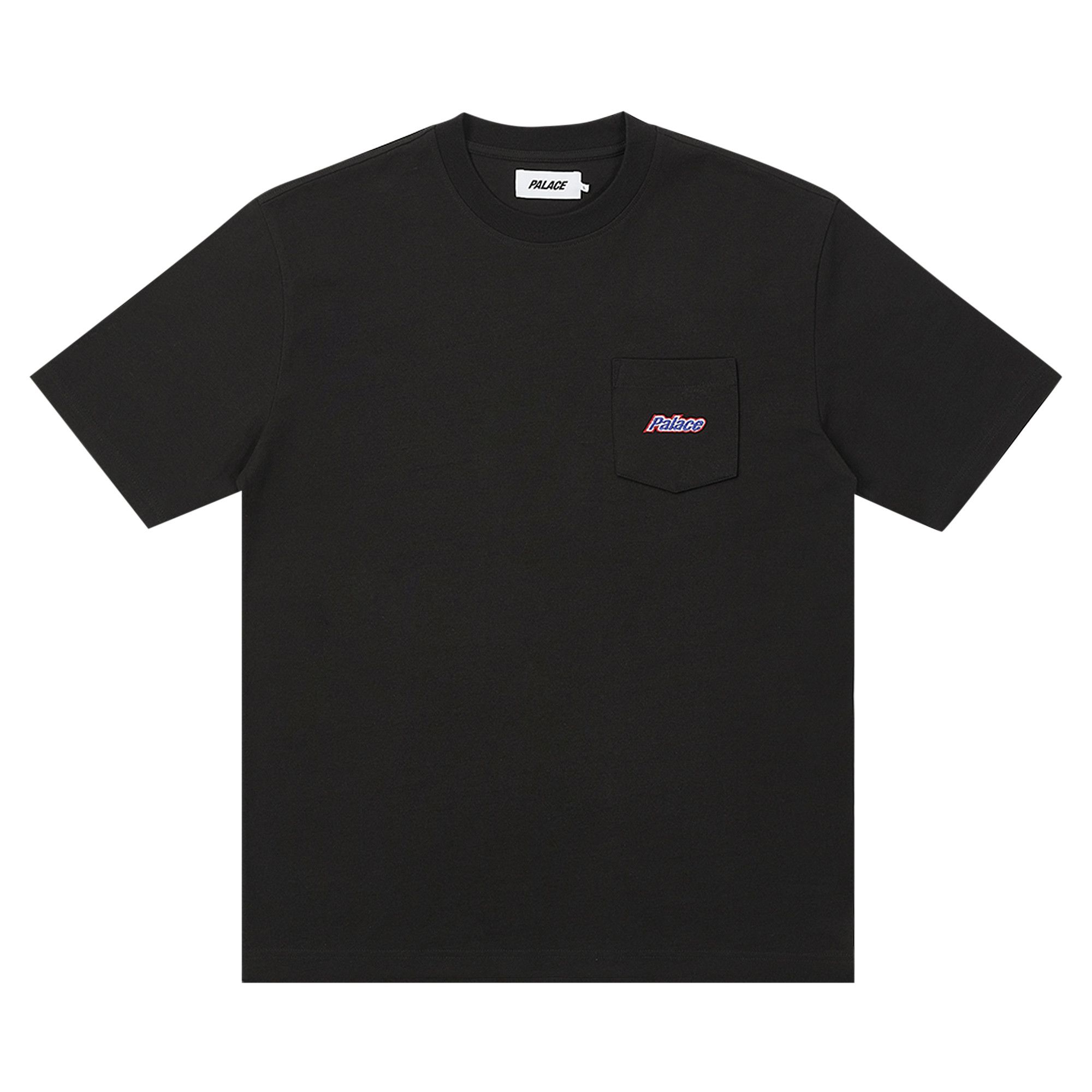 Buy Palace Embroidered Pocket T-Shirt 'Black' - P24ES015 | GOAT
