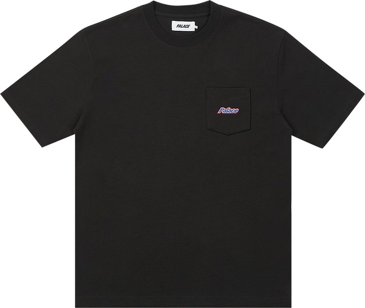 Buy Palace Embroidered Pocket T-Shirt 'Black' - P24ES015 | GOAT