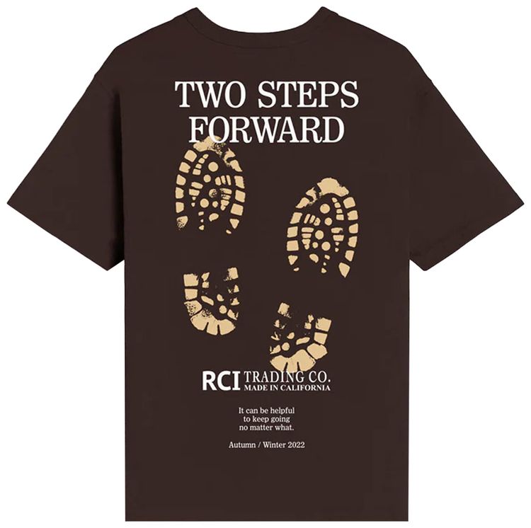 Reese Cooper Bootprint T Shirt Dark Brown
