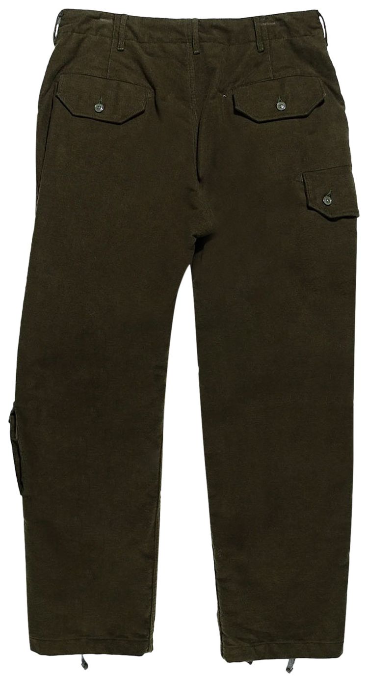 Engineered Garments Cotton Moleskin Flight Pants Olive