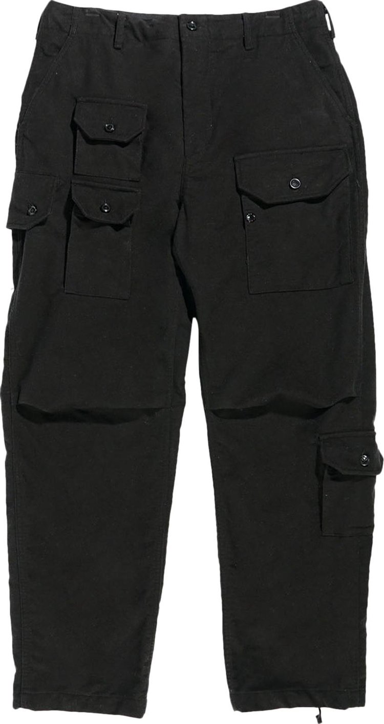 Buy Engineered Garments Cotton Moleskin Flight Pants 'Black' - 22F1F026 ...