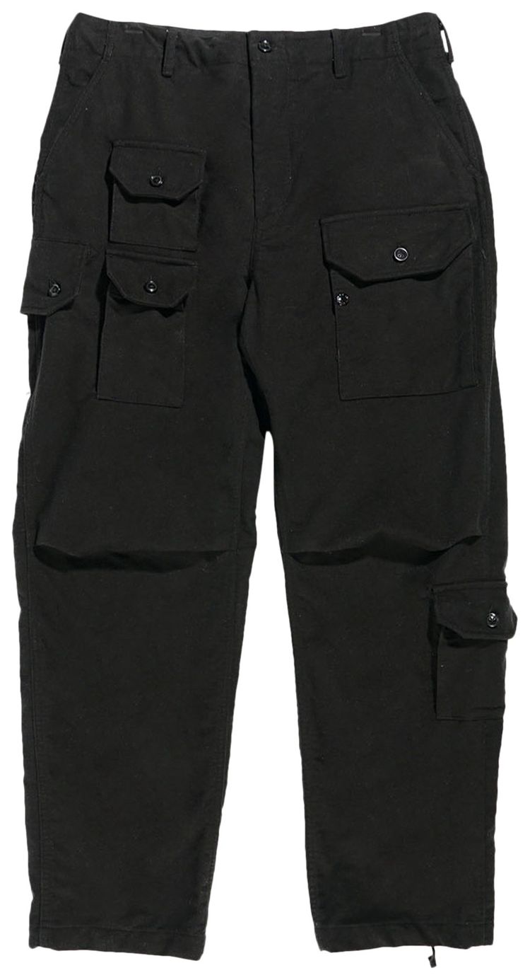 Buy Engineered Garments Cotton Moleskin Flight Pants 'Black' 22F1F026 BLAC GOAT
