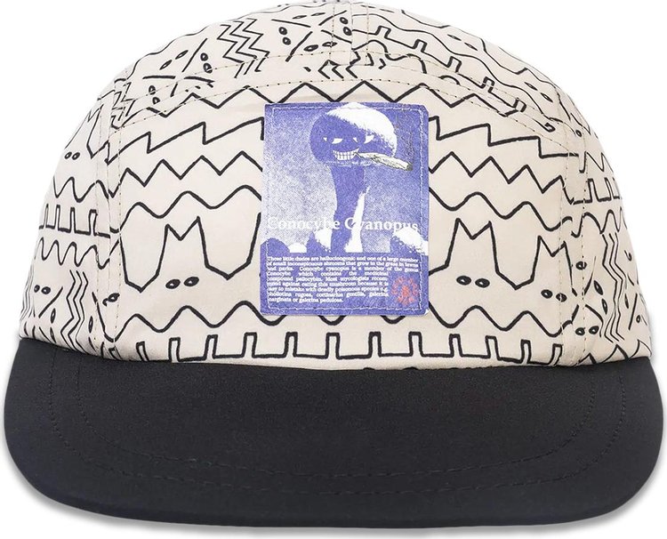 Real Bad Man Shroomer 4 Panel Cap 'Cream/Black'