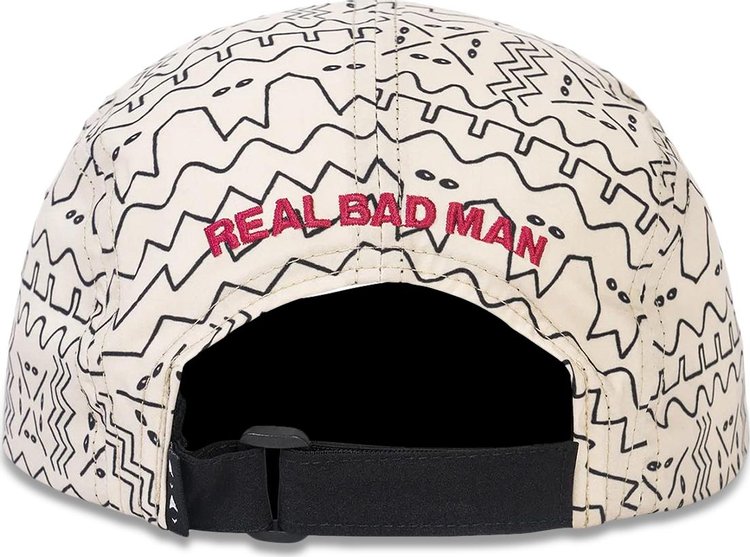 Real Bad Man Shroomer 4 Panel Cap CreamBlack