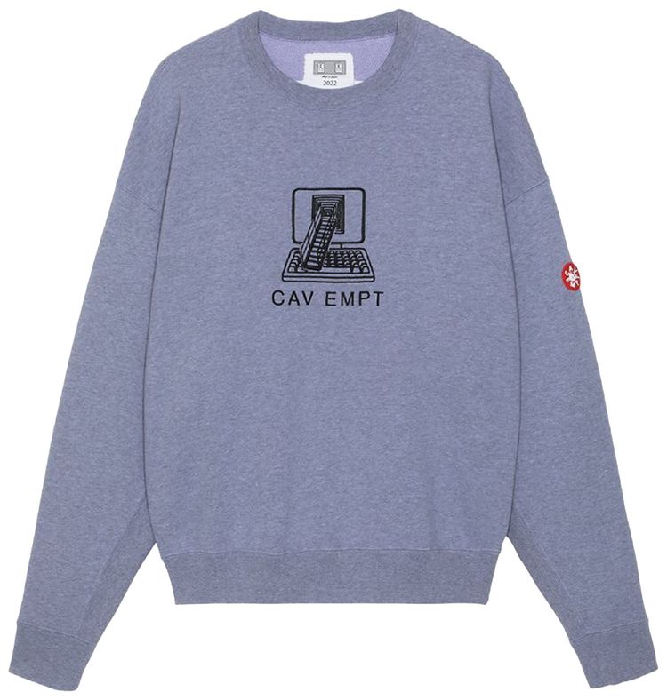 Cav Empt Access Monitor Crewneck Grey