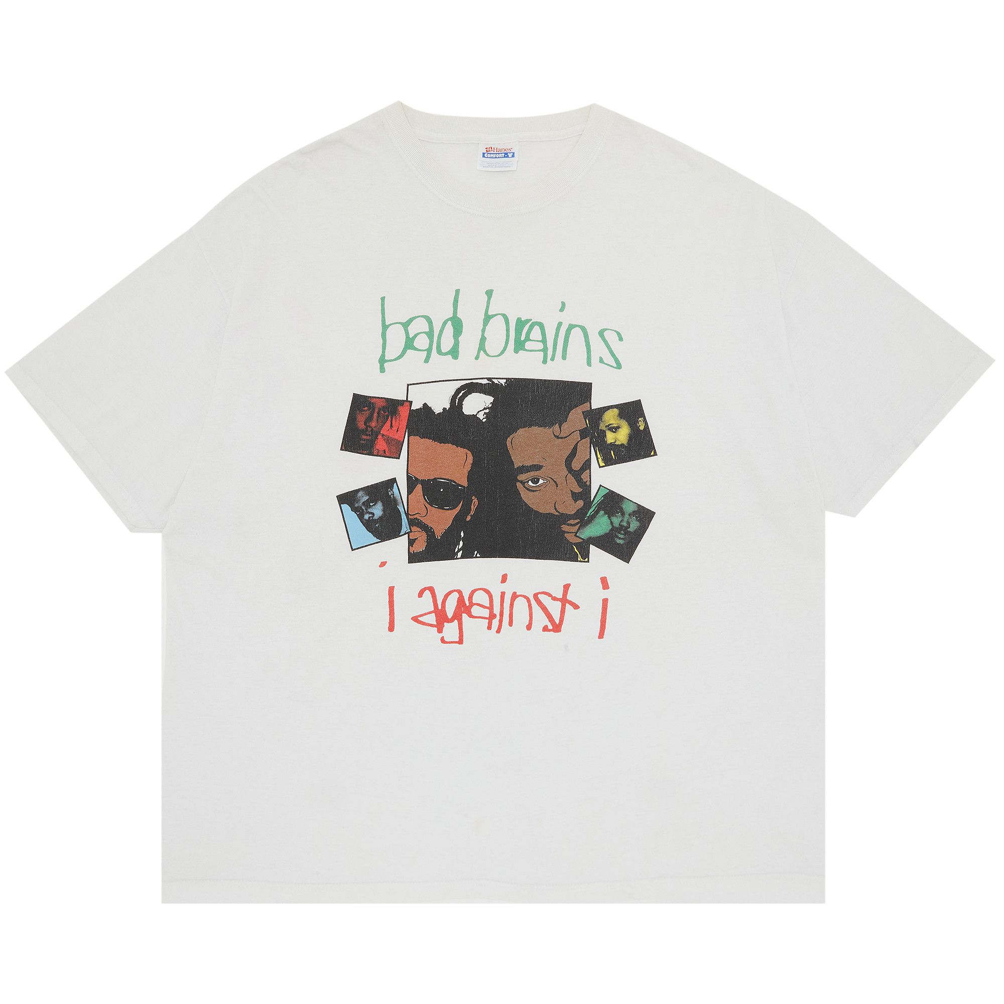 Buy Vintage Bad Brains I Against I T-Shirt 'White' - 2903