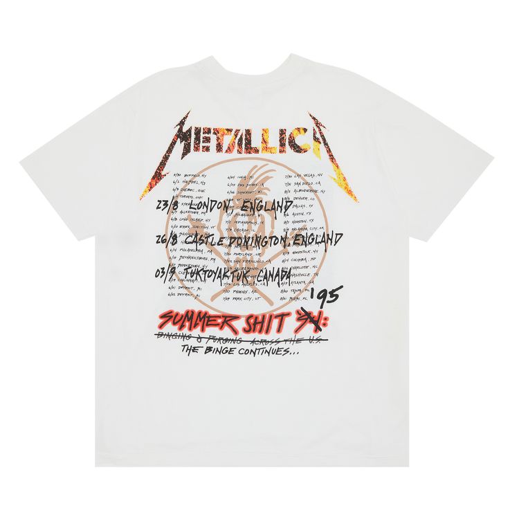 Vintage Metallica Binge And Purge T Shirt White