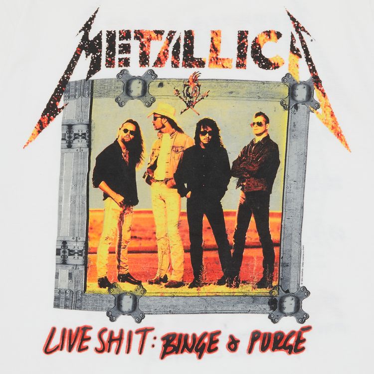 Vintage Metallica Binge And Purge T Shirt White