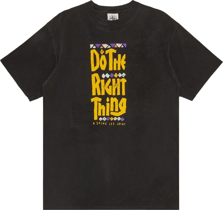 Vintage Do The Right Thing Fight The Power T-Shirt 'Black'