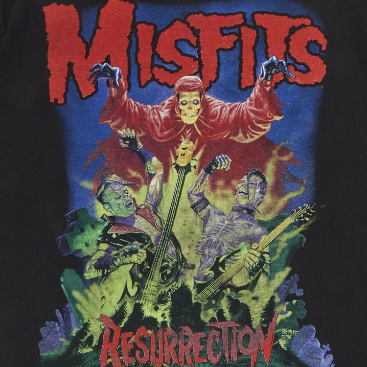 Vintage Misfits Resurrection T Shirt Black