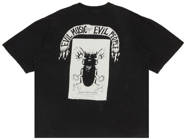Vintage The Flaming Lips Evil Not Evil People T Shirt Black