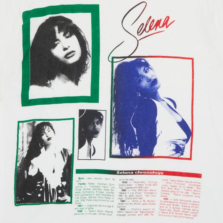 Vintage Selena Chronology T Shirt White