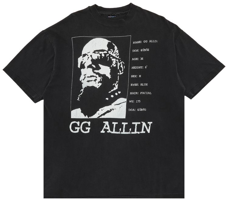 Vintage GG Allin DOA T Shirt Black