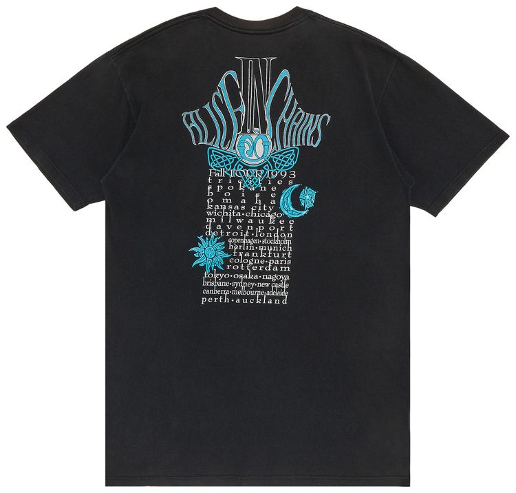 Vintage Alice In Chains Fall Tour T Shirt Black