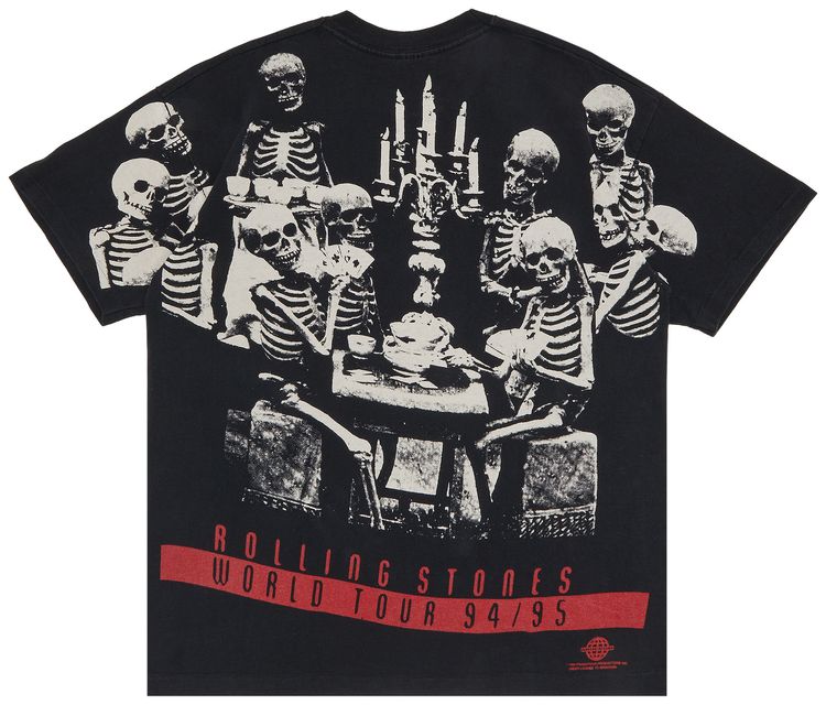 Vintage Rolling Stones Voodoo Lounge All Over Print T Shirt Black