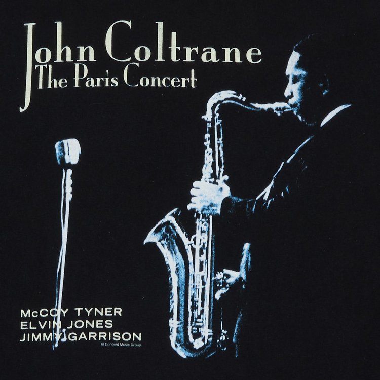 Vintage John Coltrane The Paris Concert T Shirt Black