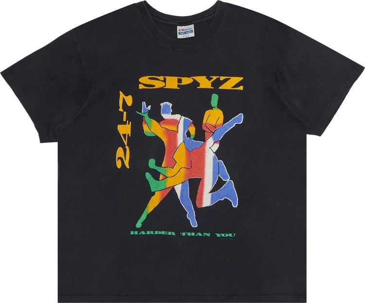 Vintage 24/7 Spyz Harder Than You T-Shirt 'Black'