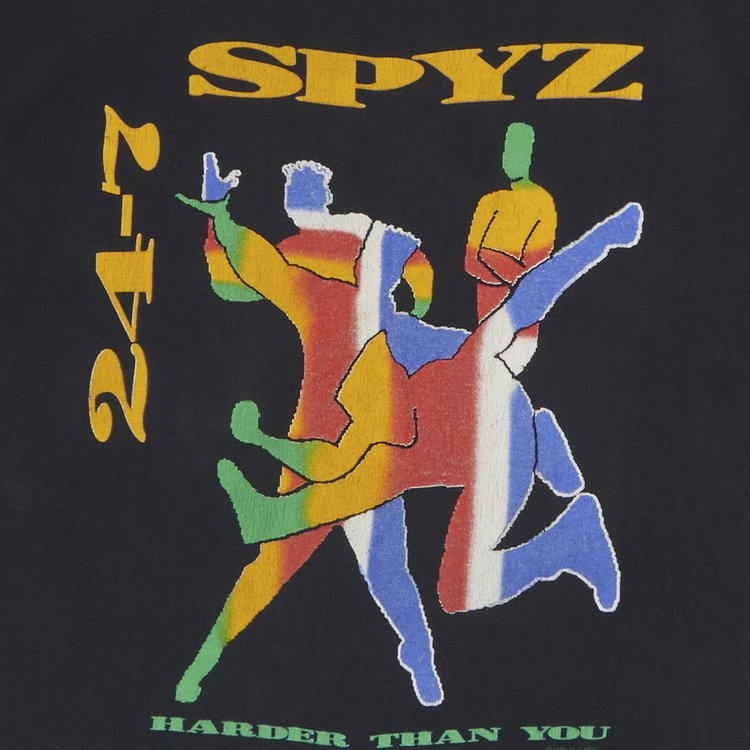 Vintage 247 Spyz Harder Than You T Shirt Black