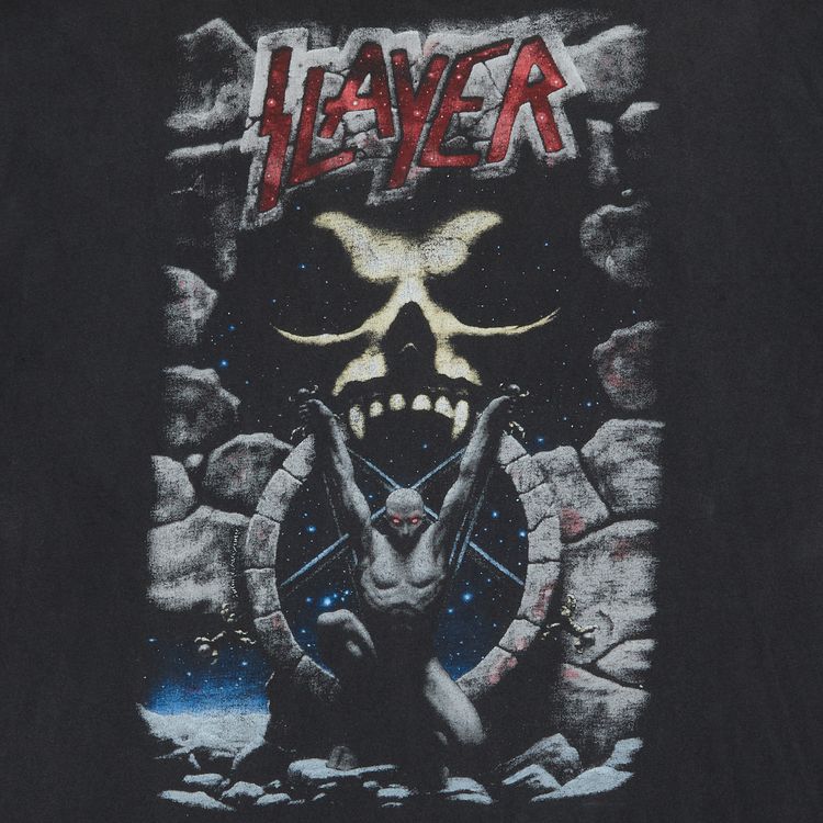 Vintage Slayer Live Intrusion T Shirt Black