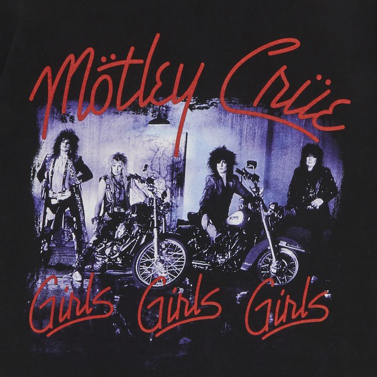 Vintage Motley Crue Girls Girls Girls T Shirt Black
