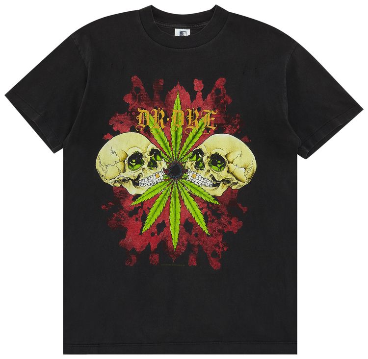 Vintage Dr Dre The Chronic Test T Shirt Black