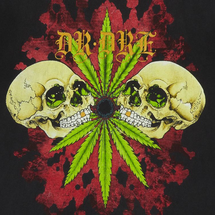 Vintage Dr Dre The Chronic Test T Shirt Black