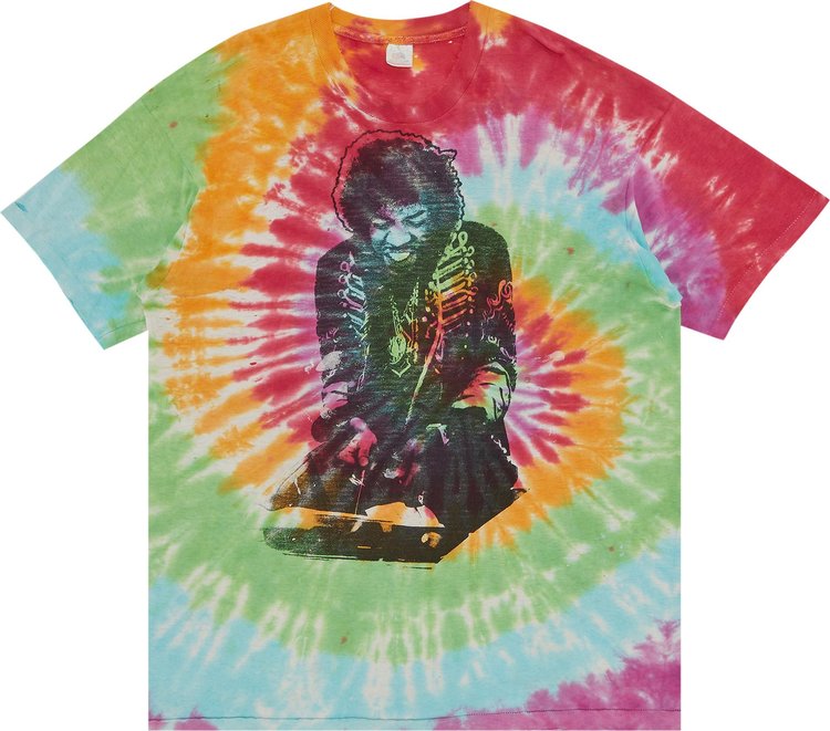Vintage Jimi Hendrix Tie Dye T-Shirt 'Multicolor'