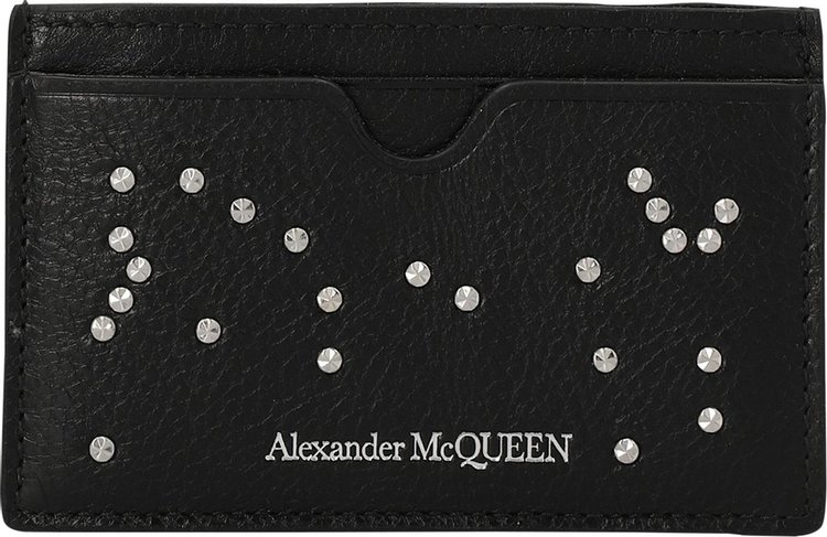 Alexander McQueen Studded Skull Card Holder 'Black'