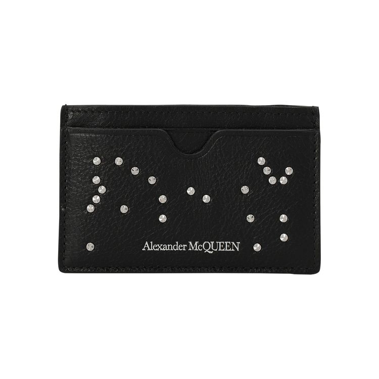 Alexander McQueen Men's Magnetic Card Holder Skull Brown main image 1