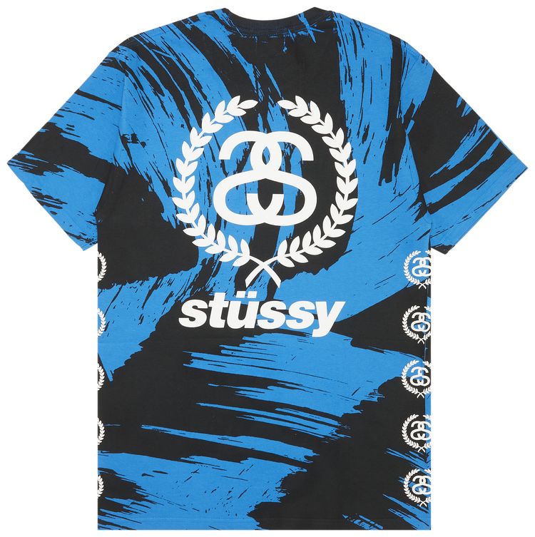Stussy Painted Tee Marina Blue