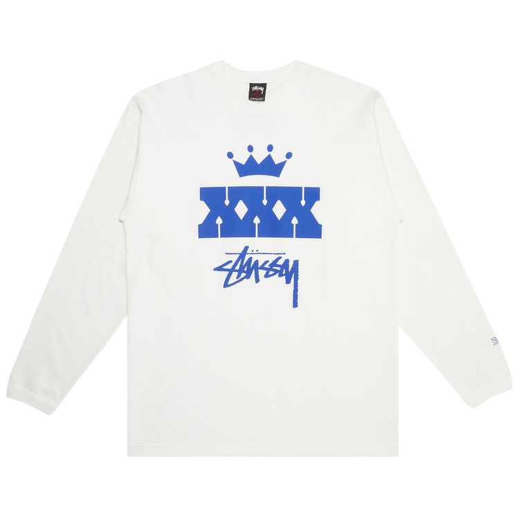 Stussy Gear 30 Years Firm Long Sleeve White