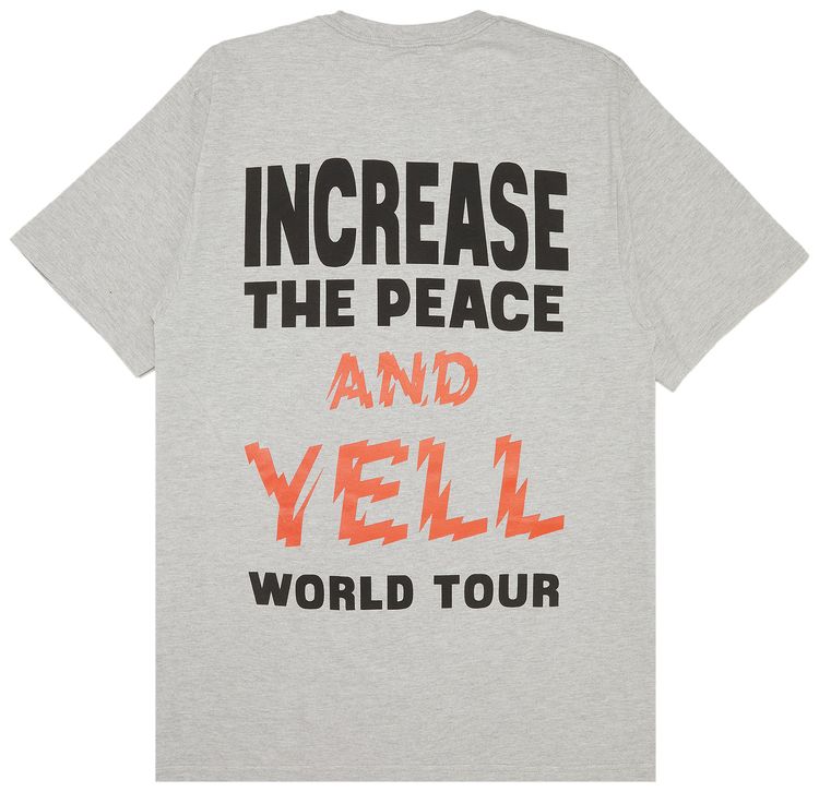 Stussy Peace Hand Tee Grey Heather