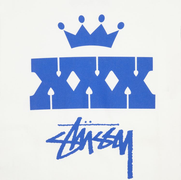 Stussy Gear 30 Years Firm Long Sleeve White