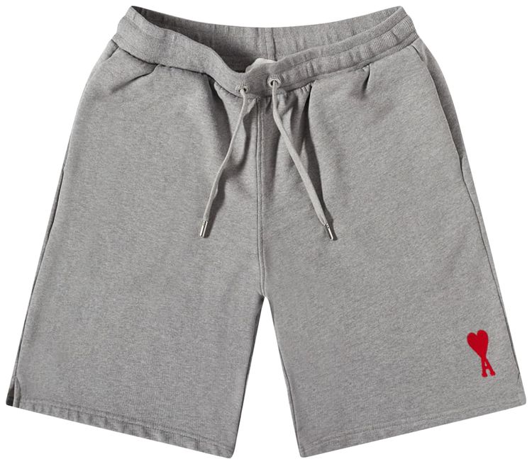 Ami Short Heather GreyRed