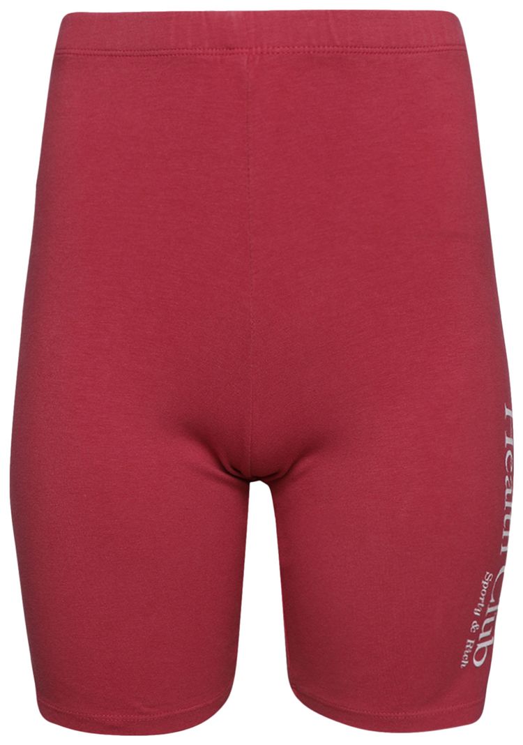 Sporty  Rich Athletic Club Cycling Shorts HibiscusWhite