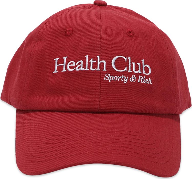 Sporty & Rich Health Club Hat 'Hibiscus/White'