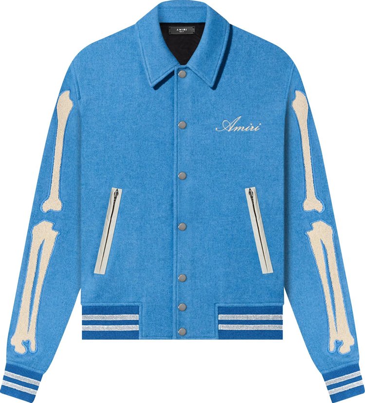 Amiri Bones Varsity Jacket 'Varsity Blue'