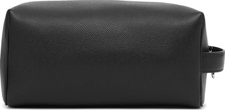 Burberry Monogram Motif Leather Travel Pouch Black