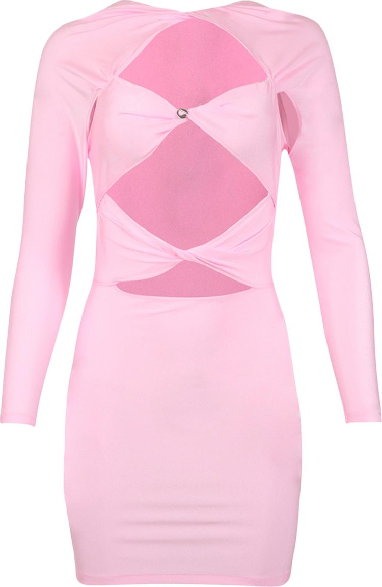 Coperni Cut Out Jersey Dress 'Light Pink'
